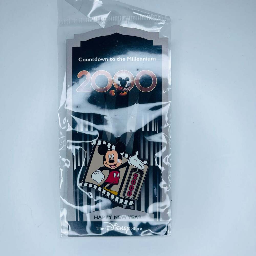 Disney Store Countdown to the Millennium 2000 Pin #1 Mickey Mouse Happy New Year